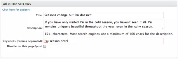 post-8 All in one SEO ที่เราควรใส่ทุกครั้งที่เขียนบล็อก โดยใส่ keyword ต่างๆใน Title,description และ meta