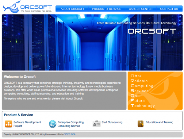 Orcsoft website