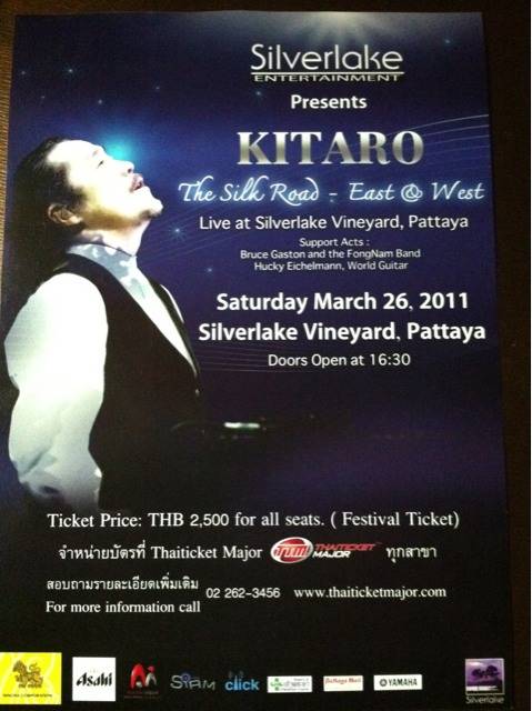 Kitaro Live in SilverLake Pattaya 26 March 2011