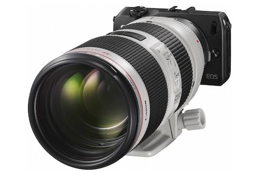 เลนส์บังกล้องมิดเลยครับ EOS M กับ EF70-200mm F2.8L