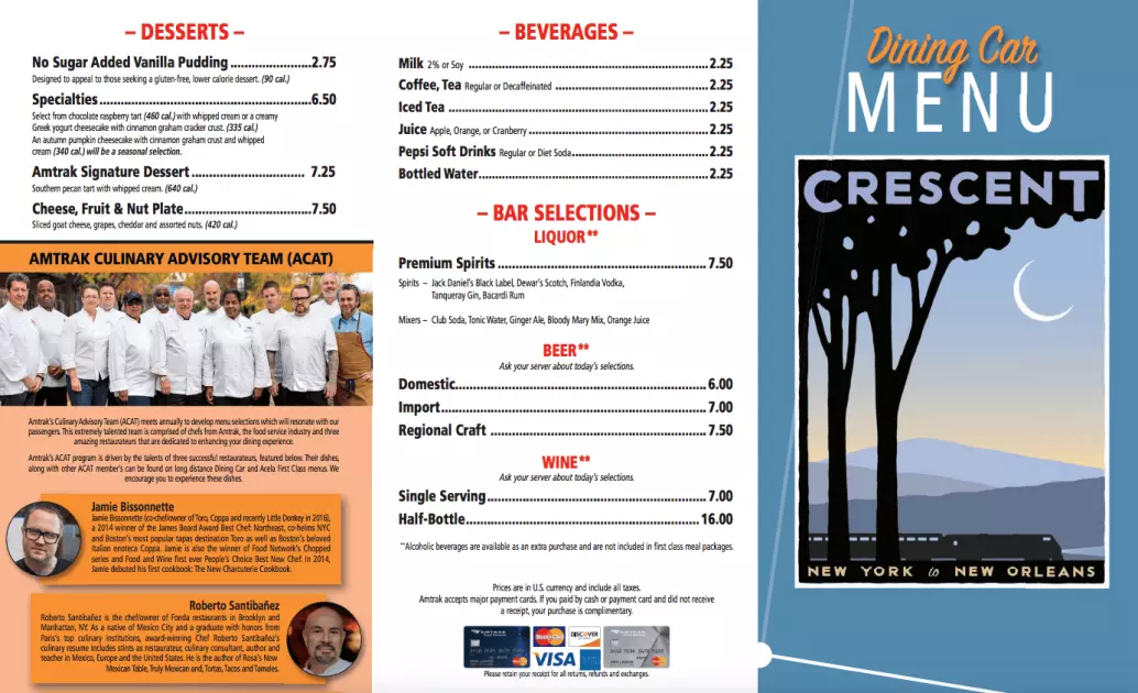 menu ของ crescent